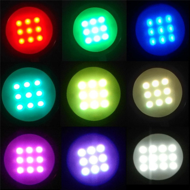 Aiboo RGBW RGB + Weiß LED Unter Schrank Lichter Downlight 8 Lampen mit IR Fernbedienung Dimmbare für Küche Dekoration beleuchtung