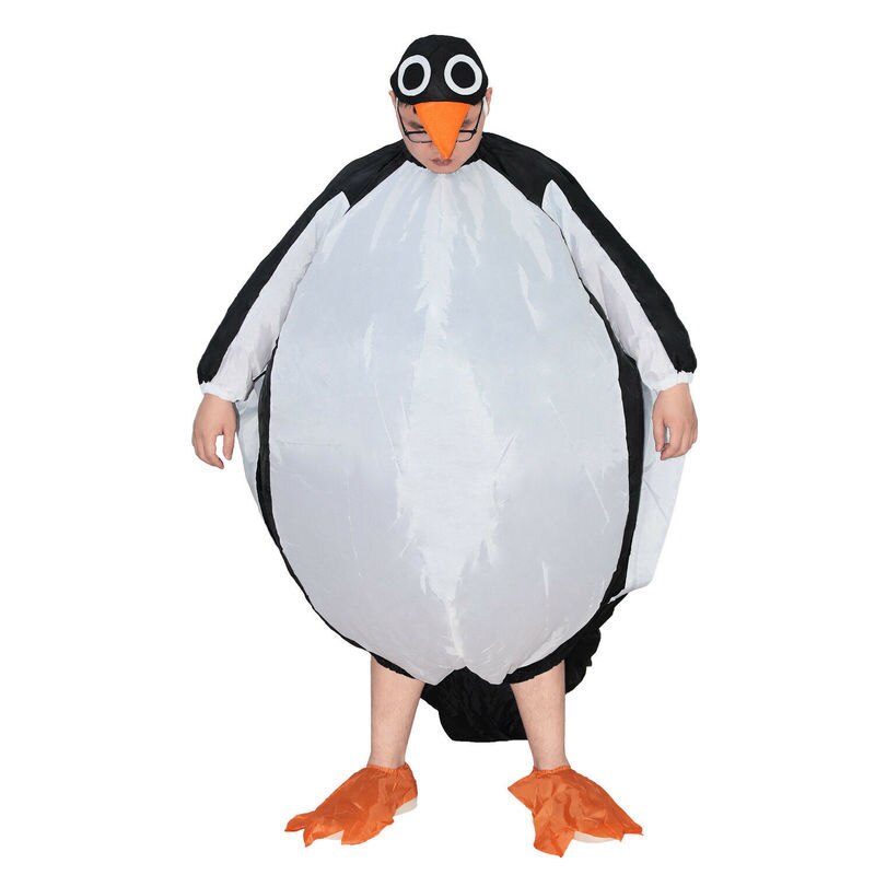 Publicité pingouin mascotte Costume adulte gonflable sauter Costume fête Cosplay tenue Halloween Cosplay robe taille adulte