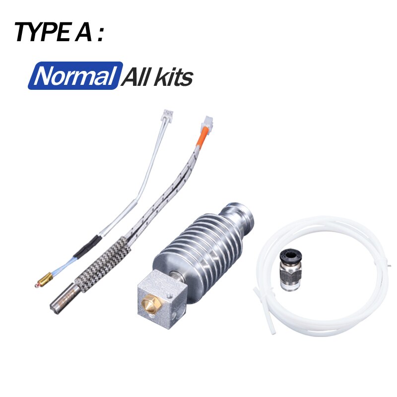 I3 Mega Hotend 12V 24V Heater V5 Bowden Upgraded J-head 3D Printer Parts For Anycubic I3 Mega Mega-S Extruder 1.75mm MK3 I3: 1mm / Red