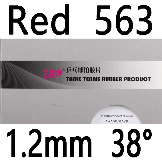 729 Provincial Xinzhuan series 755 799 802-40 804 837 Table Tennis Rubber with Sponge: Red 563 1.2mm