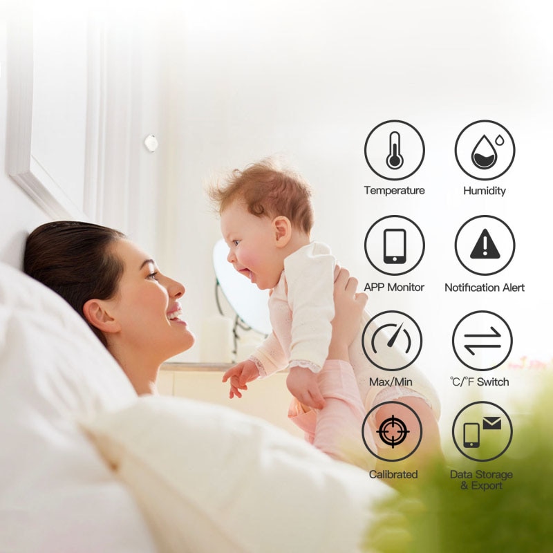 Bluetooth Smart Wireless Thermometer Hygrometer Indoor Outdoor Temperature And Humidity Intelligent Sensor Thermometer