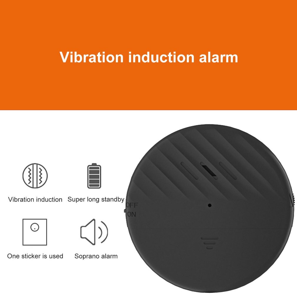 Smart Home Door / Window Vibration Alarm Security Alarm Sensor Wireless Anti-Theft Alarm 126Db Intelligent Remote Control