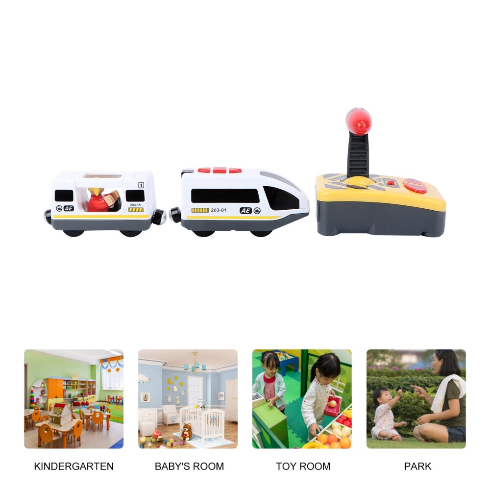 Treno elettrico bambini divertente treno RC modello educativo per bambini bambini (batteria)