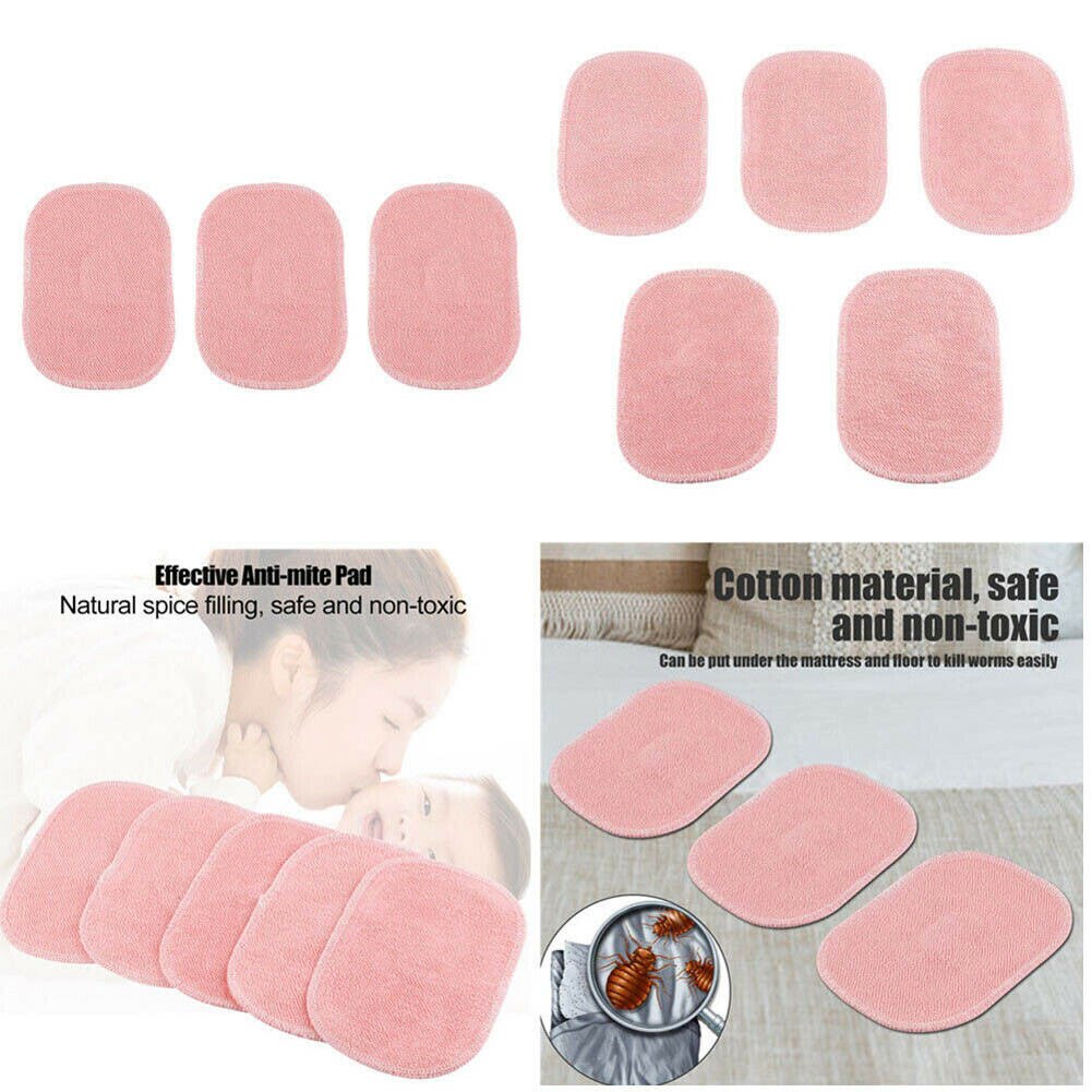3/5Pcs Dust Mite Killing Pad Safe Cotton with Spice Anti-mite Pads Cushion for Home Beds OCT998