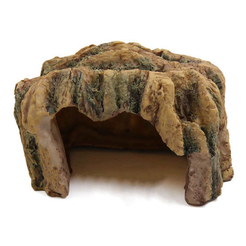 Turtles Reptiles Resin Hiding Home Cave Ornament Habitat for Aquarium: Default Title