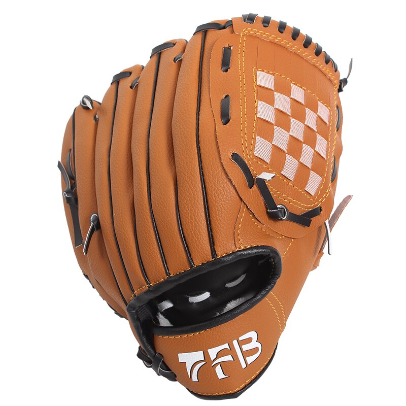 Guante de béisbol de cuero para hombres, equipo de entrenamiento de béisbol para niños y adultos, guantes de béisbol de Softball, BG50BB: Caqui oscuro / 11.5 inches