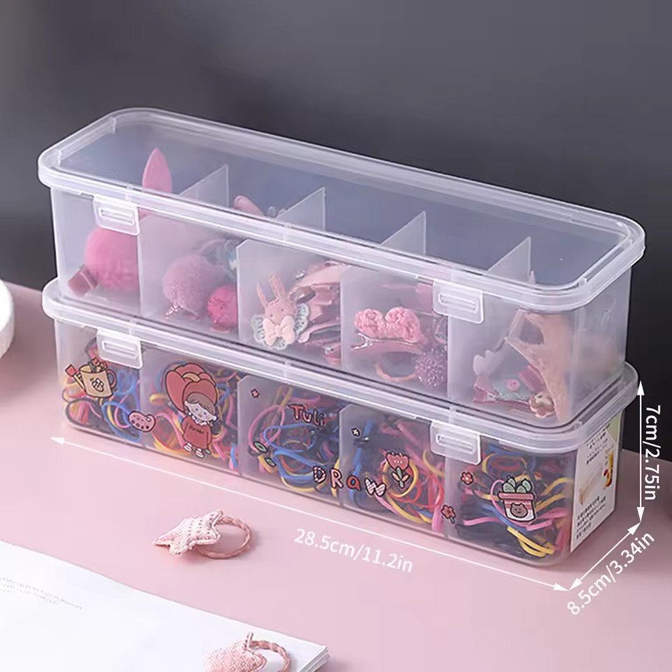 Doorzichtige Opbergdozen Met Deksel Voor Make-Upborstels Thuisverpakking Organizer Lade Dispenser Voor Ondergoed Kabeldoos