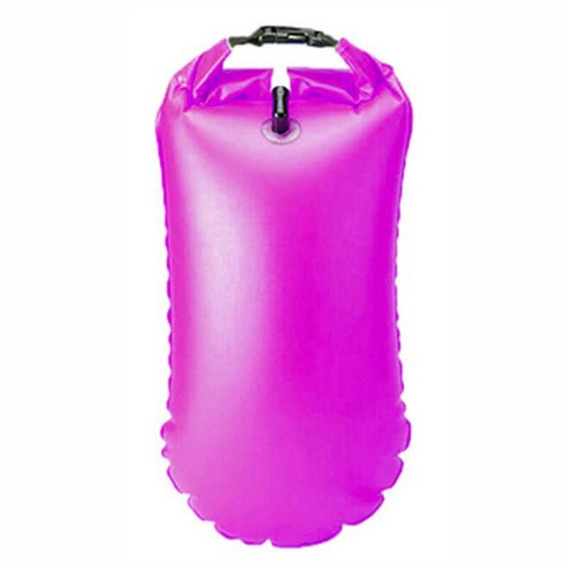 Utendørs svømme bøye multifunksjonell svømming drivpose svømming flyte vanntett pvc livbelte vannsport: Rosa