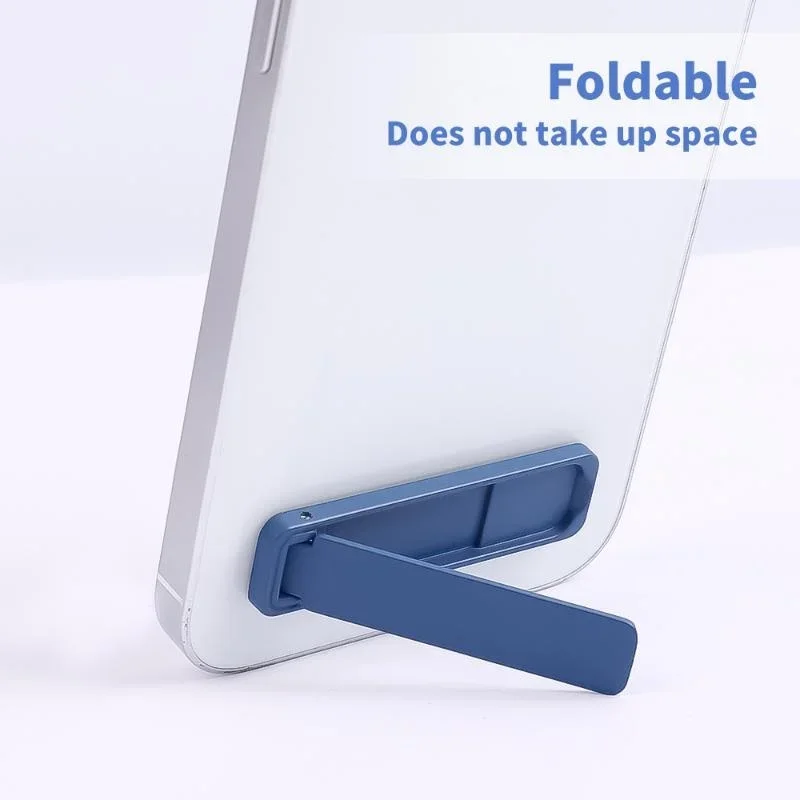 Invisible Ultra Thin Mini Metal Folding Mobile Phone Holder Stand Alloy Portable Phone Kickstand Bracket Desktop Phone Holder