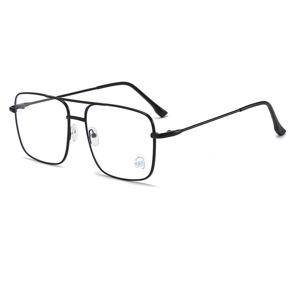 Herren Polarisierte Sonnenbrille aus Aluminium-Magnesium-Legierung, Punk-Sonnenbrille, Doppelbalken, Quadratische Sonnenbrille, UV400 Anglerbrille