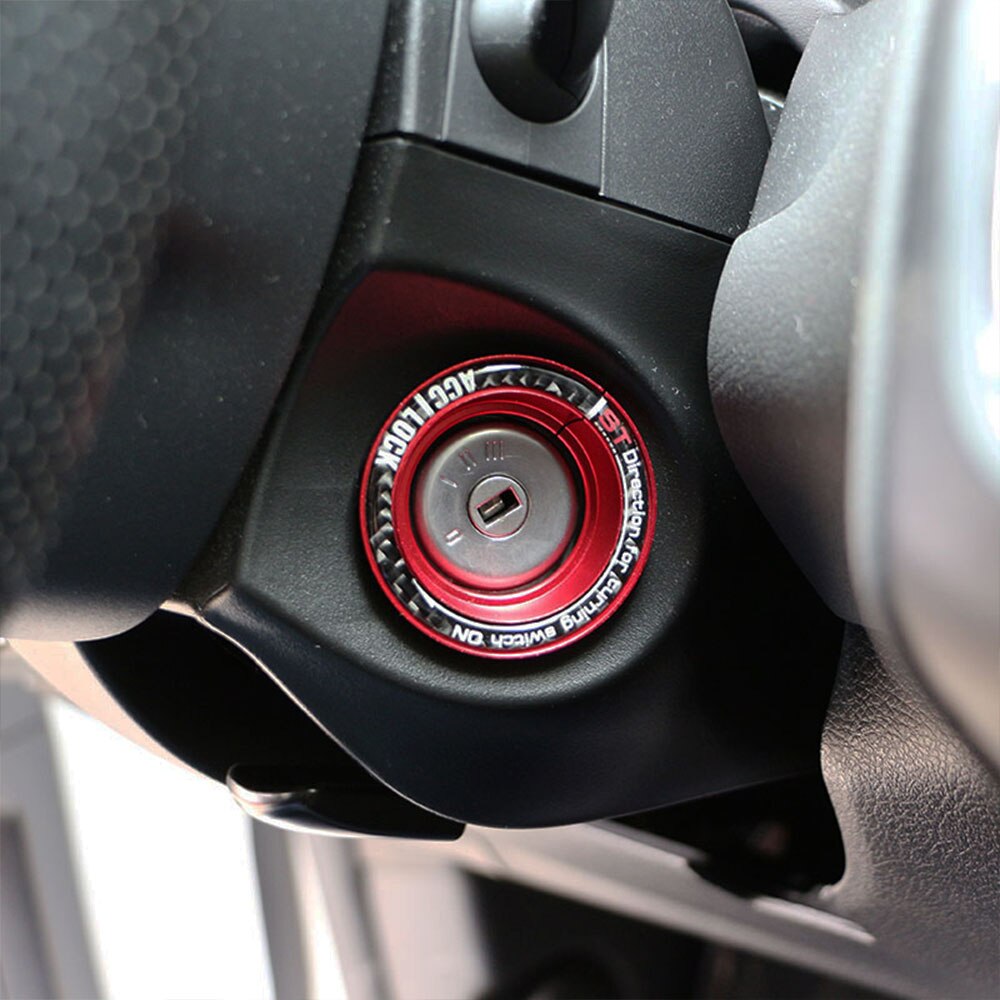 Daefar Car Ignition Key Switch Ring Trim Key Hole Circle Sticker for Ford Focus 2 3 4 MK2 MK3 MK4 Kuga Escape Everest Mondeo