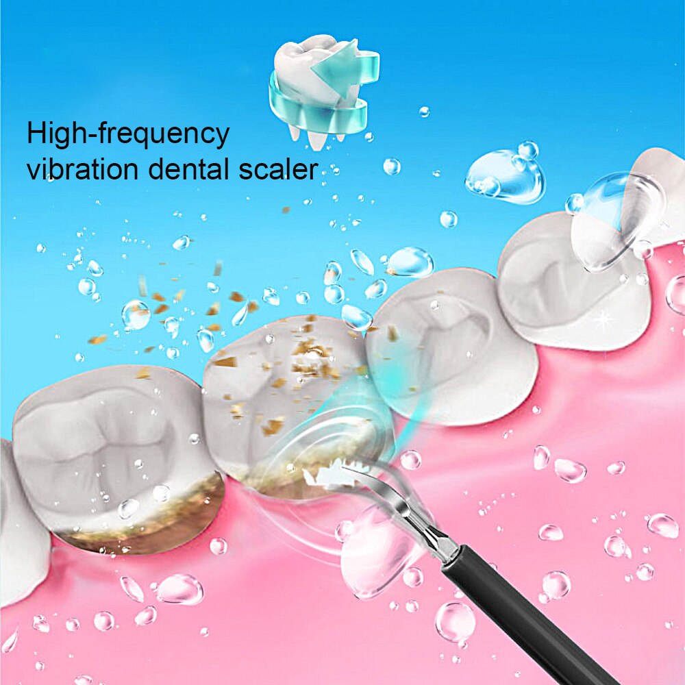 Electric Ultrasonic Dental Scaler USB Tooth Calculus Tool Sonic Remover Stains Tartar Toothbrush Whitening Oral Cleaning Machine