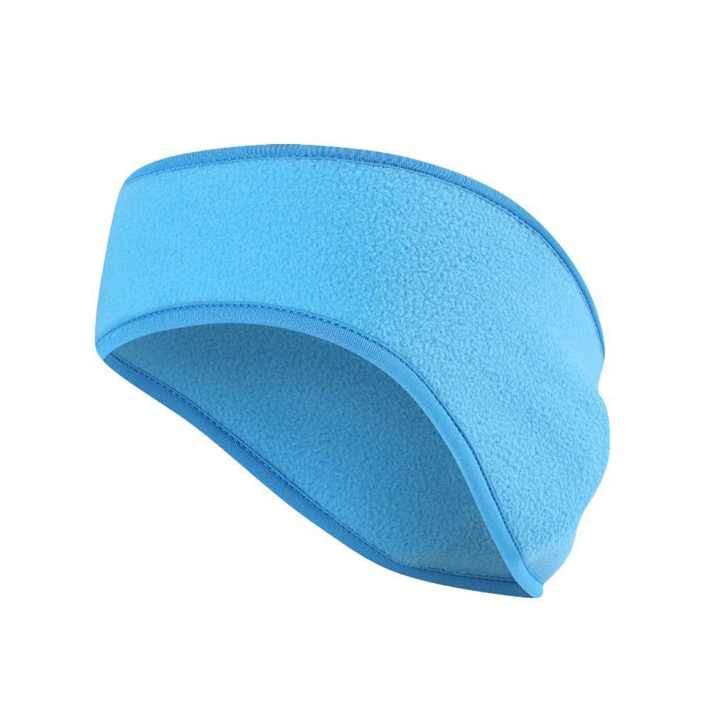 Orejeras cálidas Unisex, mujeres y hombres, calentador de orejas de lana, banda para la cabeza de esquí, orejeras, diadema, banda para el pelo, calentadores de orejas: Azul cielo