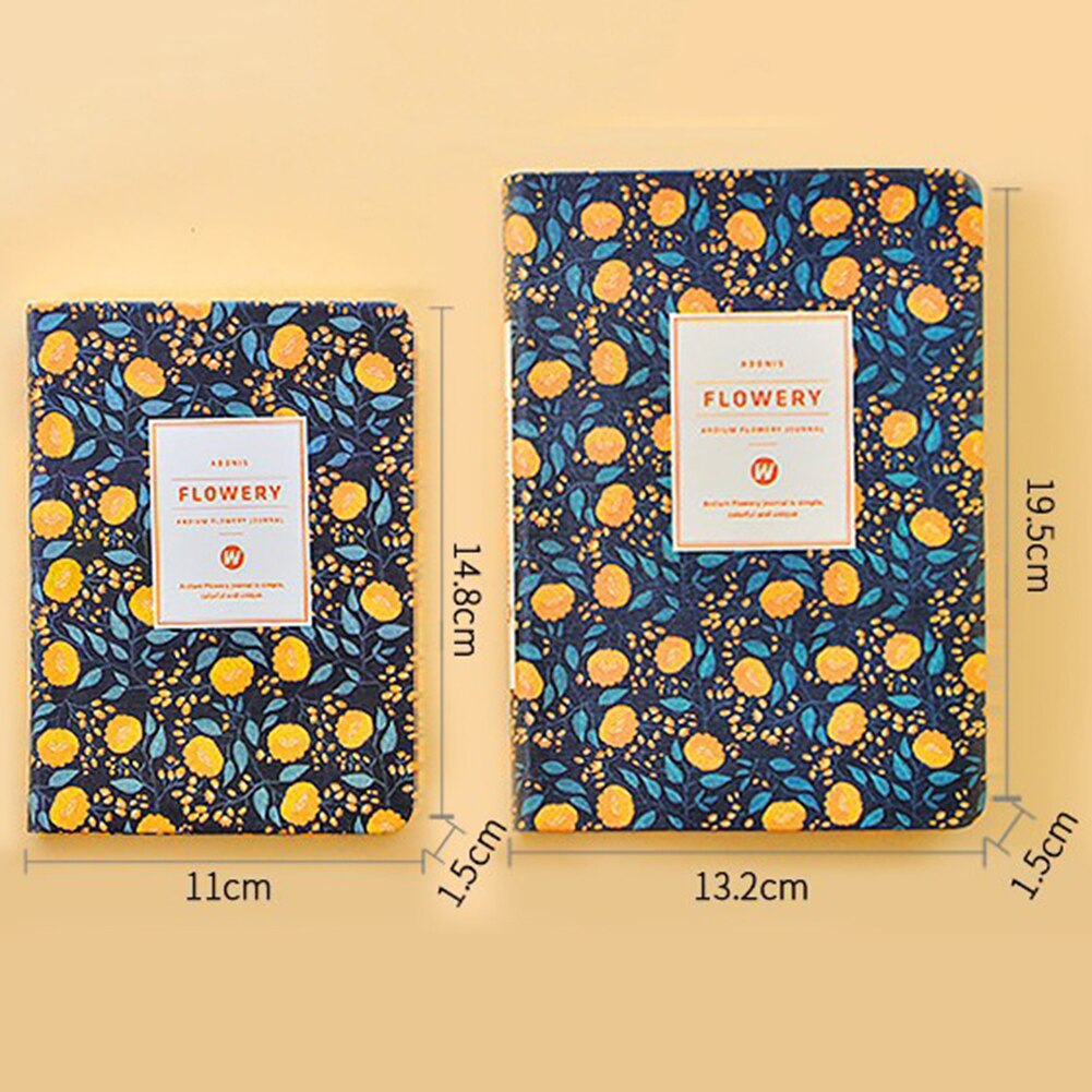 Floral Flower Schedule Note Book Diary Weekly Planner School Office Stationery