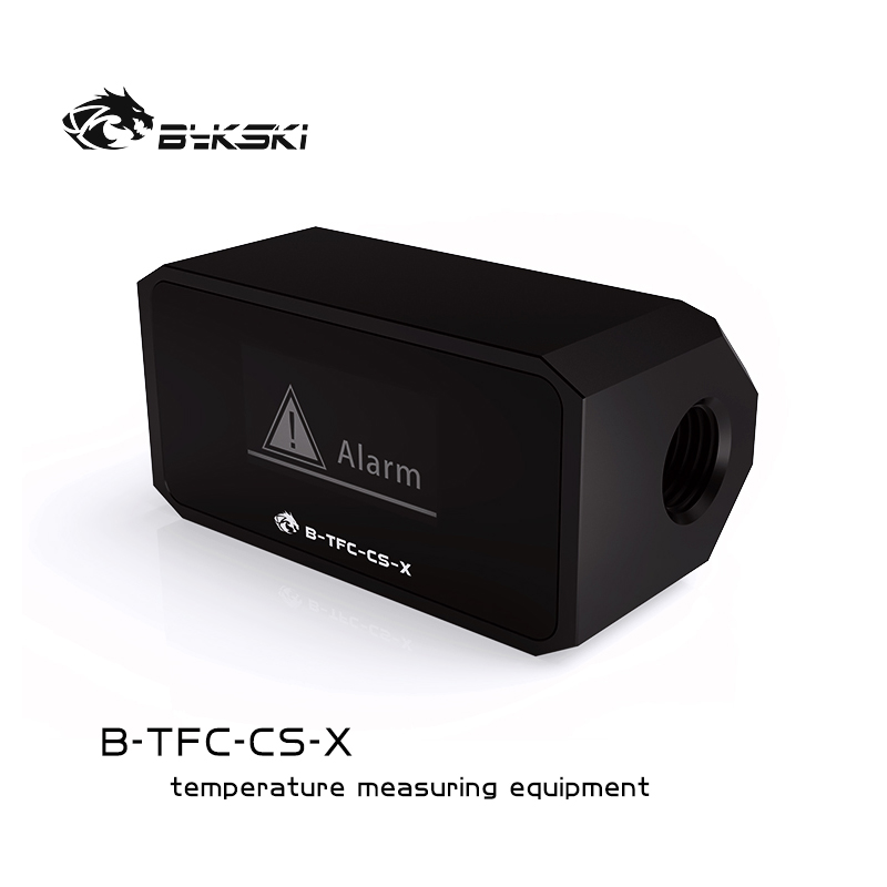 Bykski Computer Water Cooling Alarm,Digital OLED Display, Temperature + Flow + Flow Rate 3 In 1 Monitor System, B-TFC-CS-X