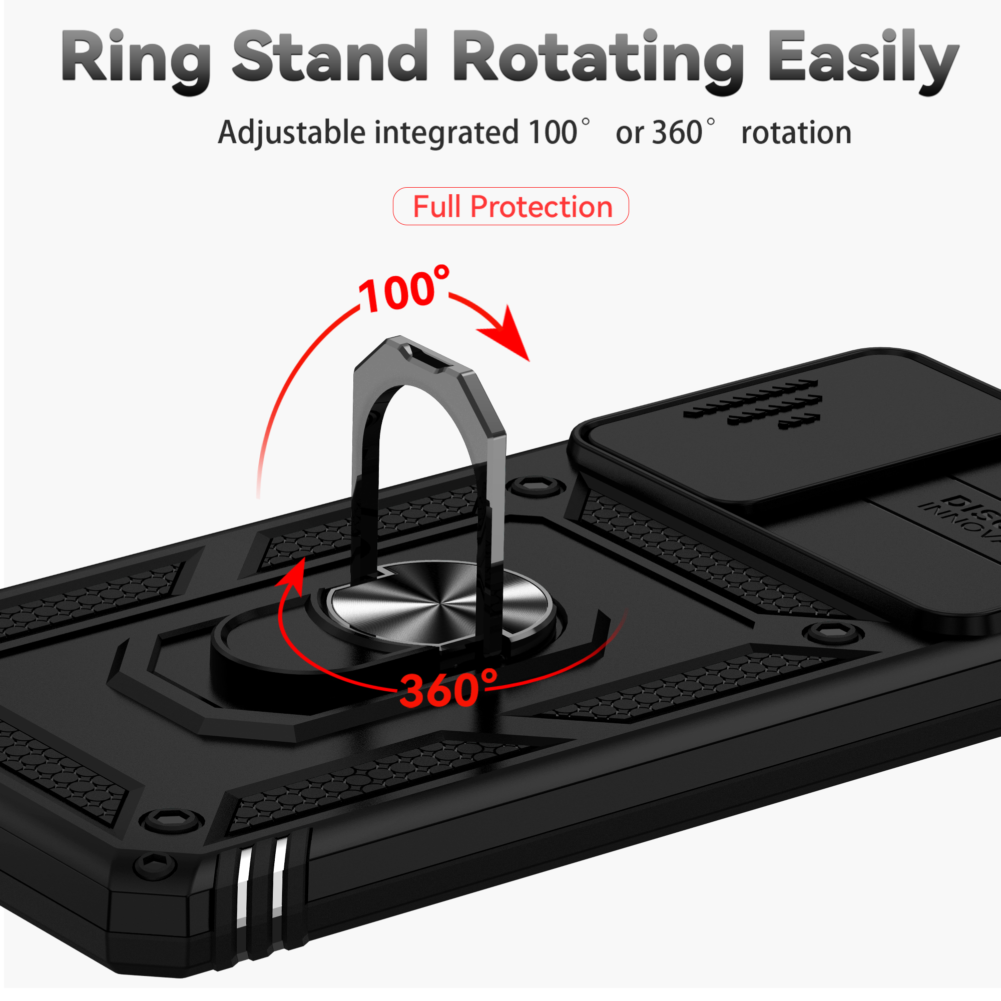 Ring Stand Cover Voor Redmi Note 11 Pro Plus Armor Anti-val Camera Bescherming Telefoon Case Voor Redmi Note 11s Note11 Pro + 5G Funda