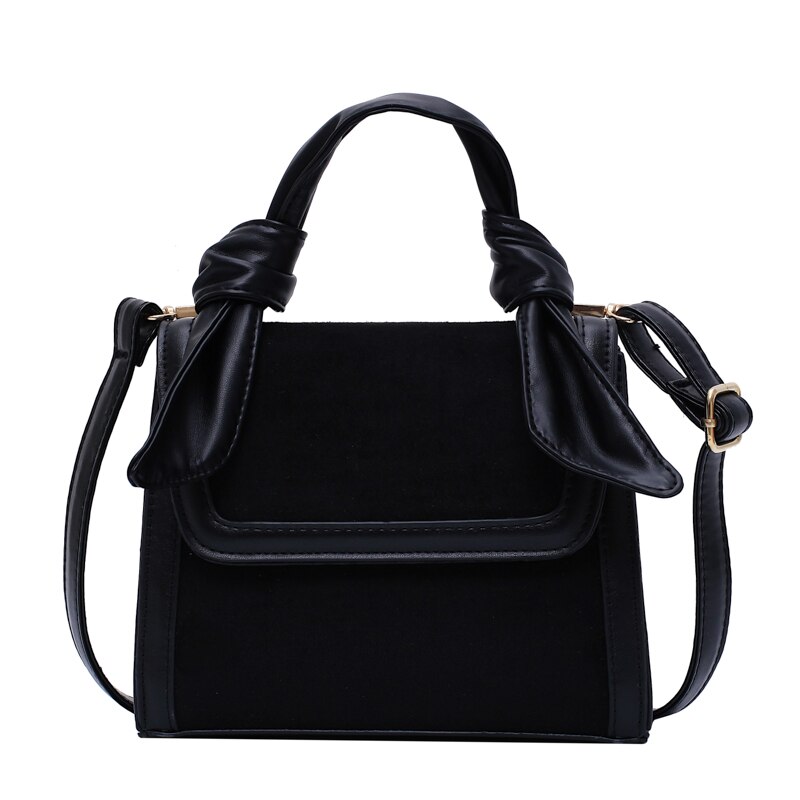 Bolsos De Mujer Vintage de , bolsos de hombro femeninos de , monederos de cuero para niñas, bolsos de lujo, Bolsos De Mujer: Black