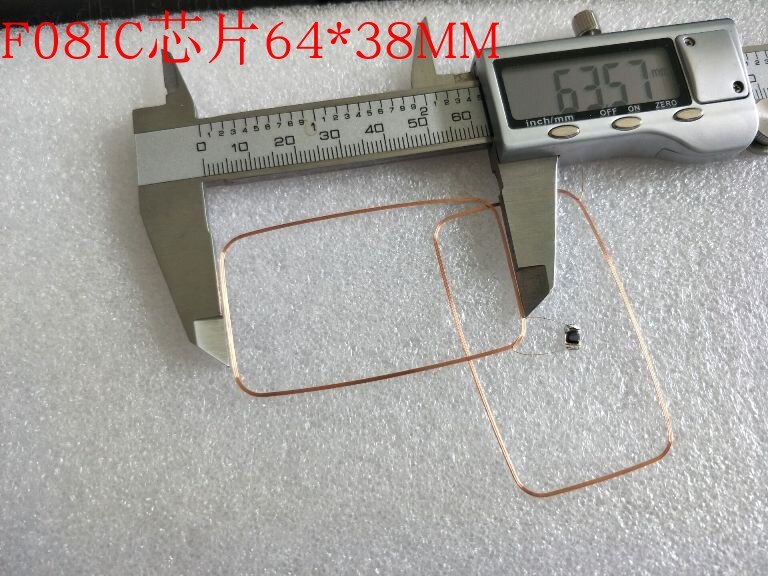 Rfid 64*38 Mm ISO14443A 13.56 Mhz F08 Chip Spoel 10 Stks/partij