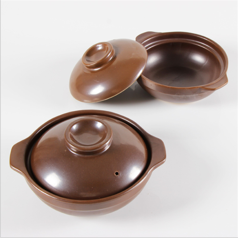 650Ml 900Ml Braadpan Rijst Noodle Pap Melk Soep Klei Stoofpot Aardewerk Kookpot Decoct Chinese Met Handvat Oor klei Pot