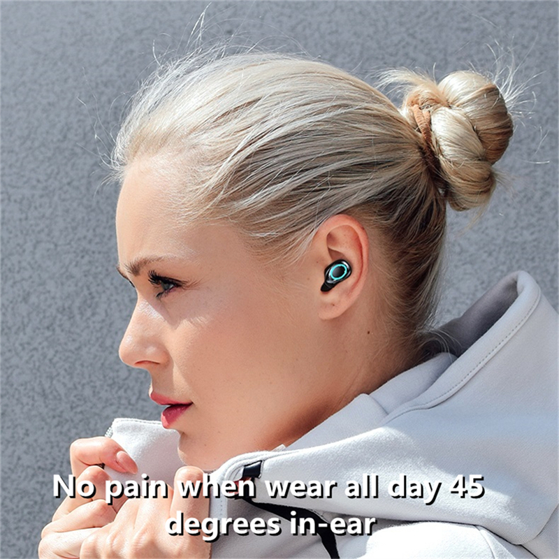 Tws Bluetooth 5.0 Koptelefoon Opladen Doos Draadloze Hoofdtelefoon Stereo Sport Waterdicht Oorhaak Headsets Met Microfoon Voor Xiaomi Iphone