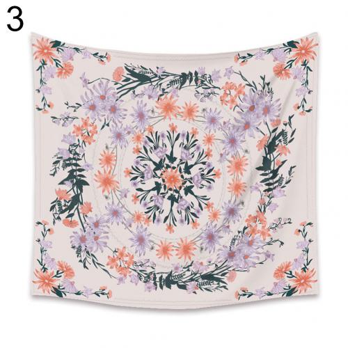 Tapiz colgante de pared de flores estilo bohemio manta decoración de fondo: 73x95cm / 3