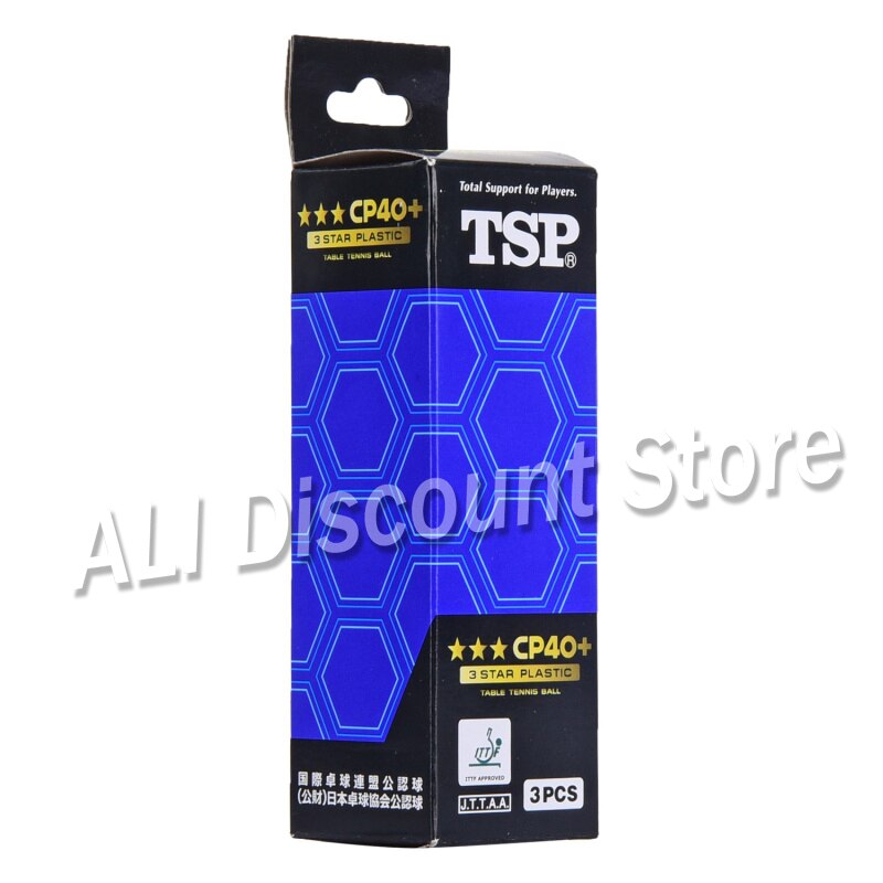 Original Tsp 3 Star 40mm+ Poly Table Tennis Balls (seamed) Material Plastic Ping Pong Balls Ittf Approved