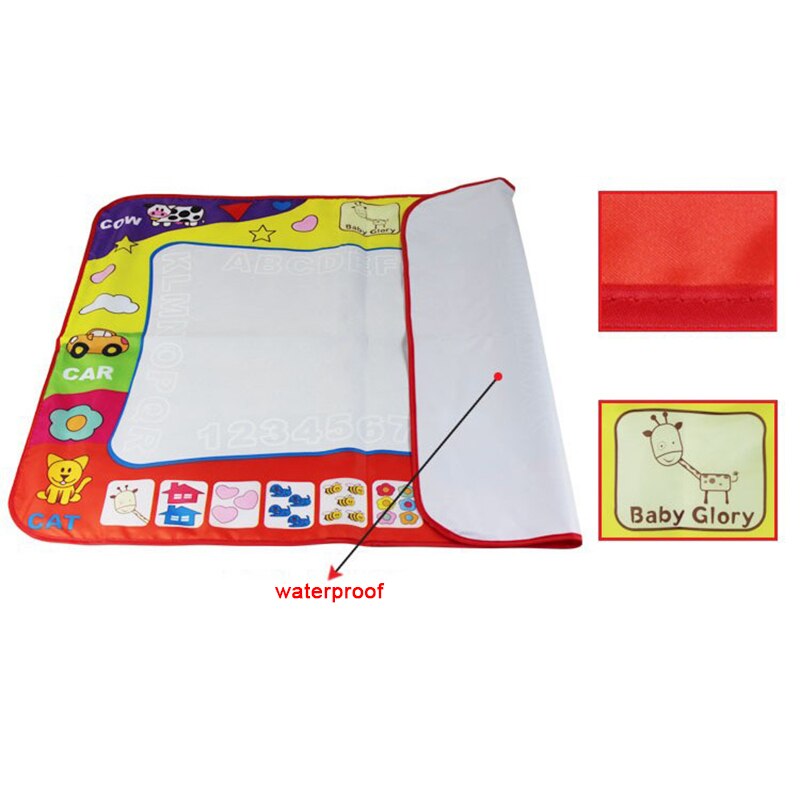 80 x 60cm wasserzeichenspielzeug, mal- und schreibmatte, 2 stifte, kritzelmatte, wasserleinwand