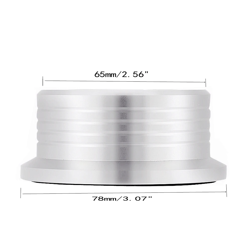 MATIHUR Universele 60Hz LP Vinyl Platenspeler Disc Draaitafel Stabilisator met Niveau Aluminium Gewicht Klem Muziekspeler