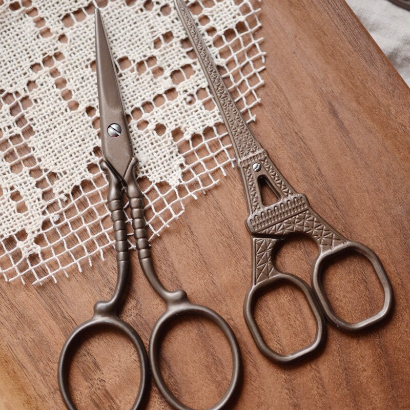 Ciseaux de tailleur Bronze or Zakka | Style la grue/grand modèle Ben/tour Eiffel, ciseaux de couture en broderie 1 X