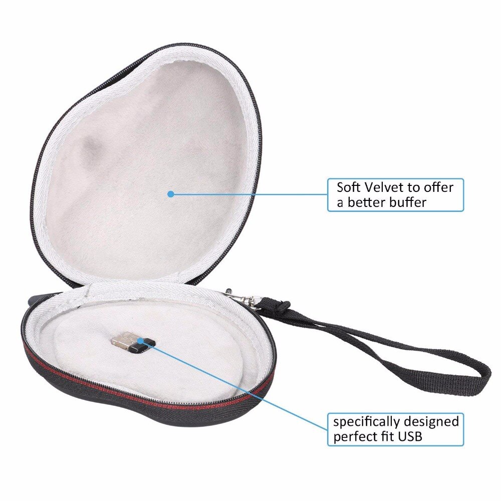 Hard Case voor Logitech M570 Geavanceerde Draadloze Trackball & M570 Trackball Muis-Reizen Beschermende Opbergtas