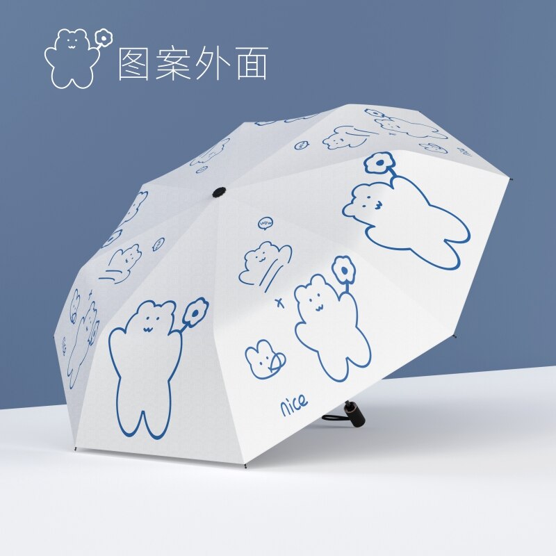 Kleine Opvouwbare Paraplu Patio Academy Outdoor Kids Corporation Paraplu Cartoon Leuke Pocket Regenschirm Huishoudelijke Producten BL50XS: Manual style6