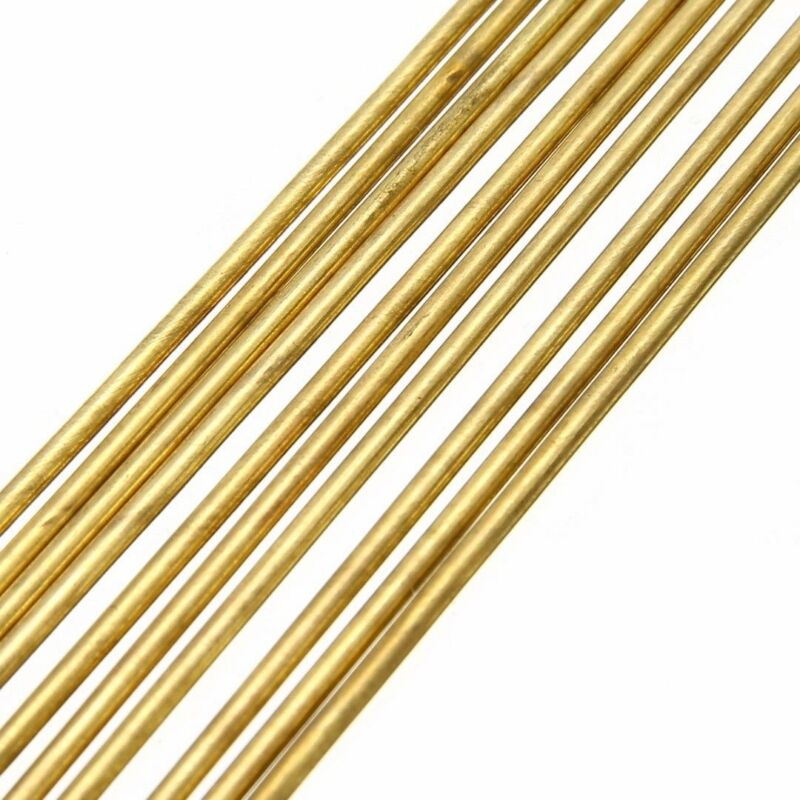 10 stk 1.6 x 250mm messing rundstang rund wire rør modell, messing sveising lodding elektrode leker tilbehør stick