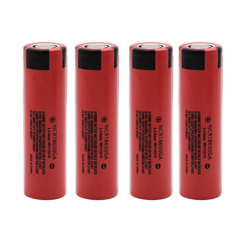 100% NCR 18650GA 30A of 3.7 V 3500mAh 18650 rechargeable flat-top lithium battery suitable for power tool batteries