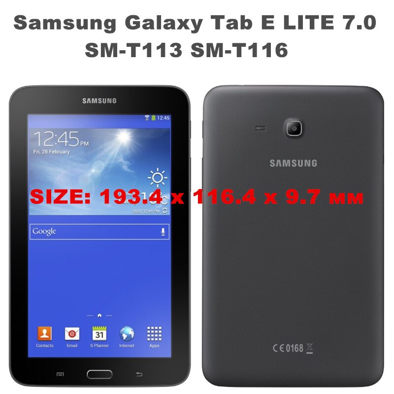 Funda de piel sintética para Samsung Galaxy Tab E Lite, protector de piel sintética con soporte de SM-T113 para Samsung Galaxy Tab 3 lite 7,0 SM-T116 SM-T110 7,0
