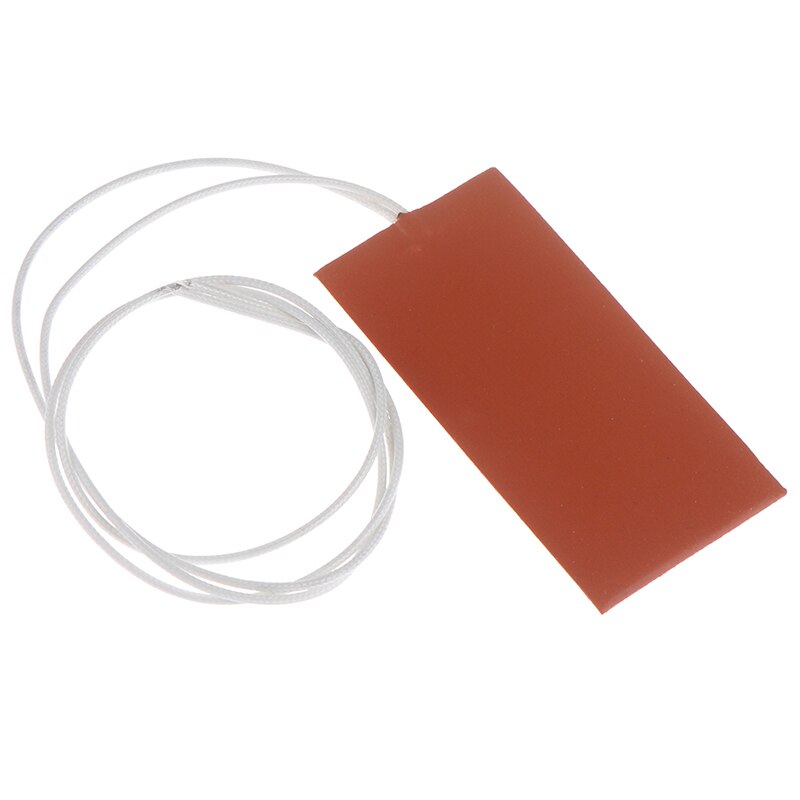 15W 12V DC Flexible Waterproof Silicon Heater Pad Wire Heater Engine Block Oil Pan Hydraulic Tank Heating Plate Mat 50X100mm