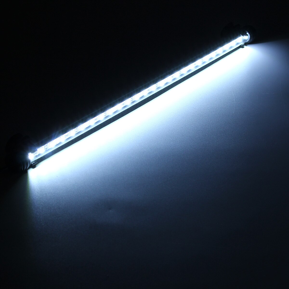 Luz LED impermeable para acuario, 48cm y 5W, lámpara subacuática para acuario, iluminación para plantas, enchufe para Reino Unido y Australia