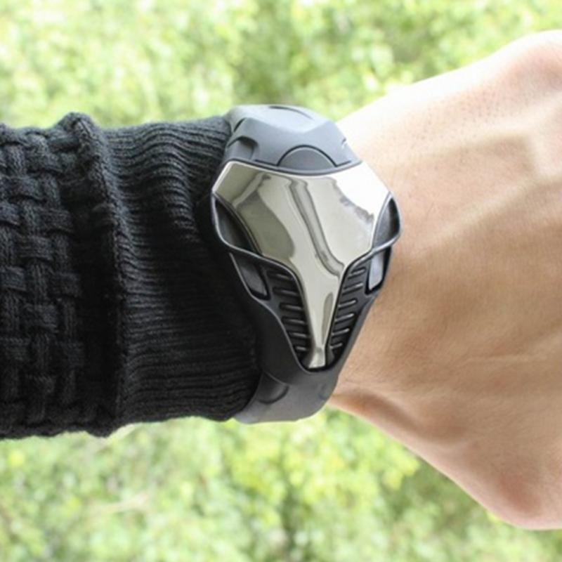 Reloj deportivo Cobra, reloj Digital LED de Color negro para hombre, reloj electrónico con esfera triangular Cobra de silicona para deportes