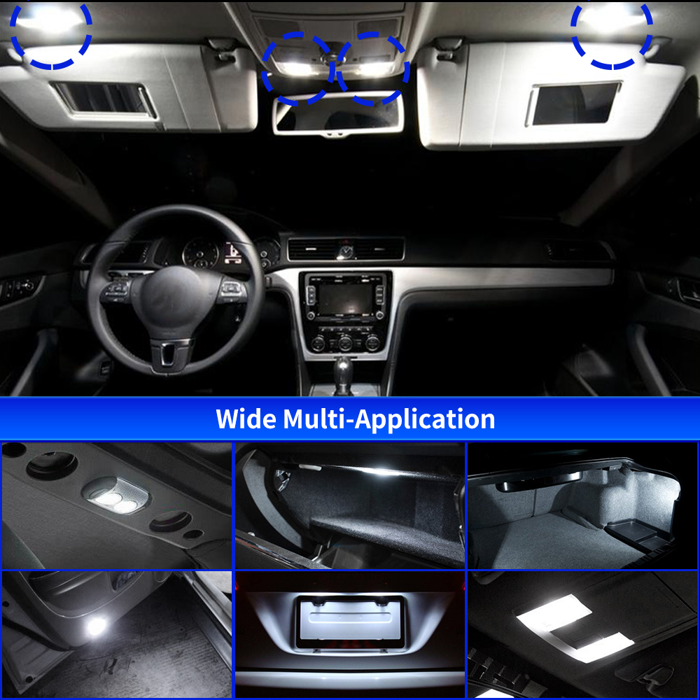 Spanife – ampoule LED C5W C10W pour voiture, guirlande de 31mm, 36mm, 41mm, 48mm, Canbus, éclairage d&#39;intérieur, lampe de lecture, 12V