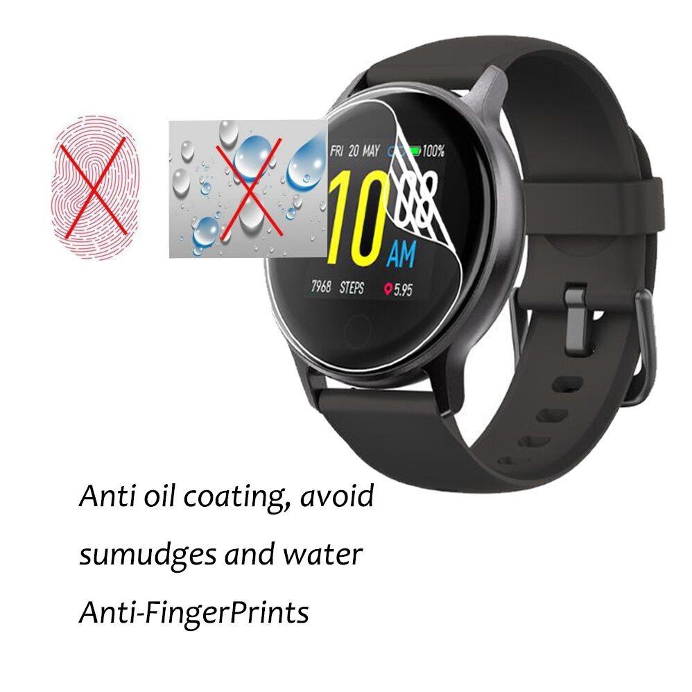3Pcs 0.15mm Hydrogel Soft Clear TPU Film For UMIDIGI Uwatch 2S 2 S Smart Watch Full Screen Protector Anti-Scratch Film Not Glass