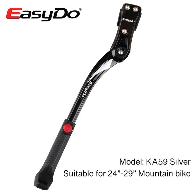 Easydo 24 " -29 " mtb racefiets standaard parkeerrekken mountainbike ondersteuning zijstandaard voetensteun verstelbaar 34-41cm: Ka59- zilver
