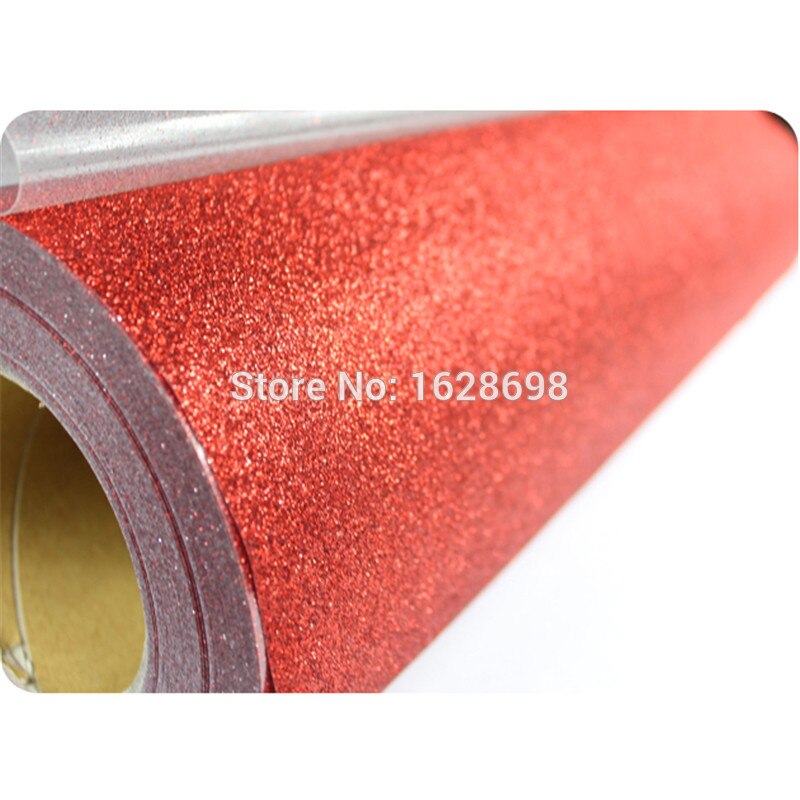 Eco opløsningsmiddeludskrivning cdg -03 rød farvevinylfilm plastark inkjet glitter varmeoverførselsfilm med