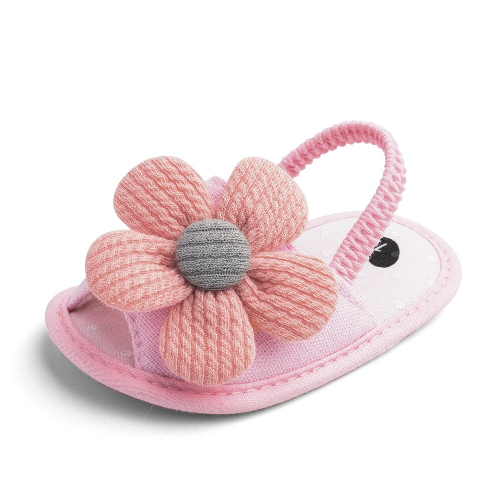 Zomer Zonnebloem Baby Sandalen Zachte Bodem Peuter Schoenen 0-1 Jaar Oude Baby Meisjes Baby Schoenen Meisjes baby Boy Schoenen: Roze / 12cm