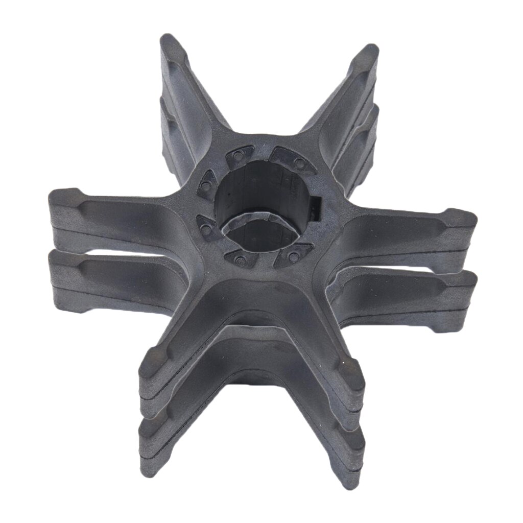 2x Black Rubber Water Pump Impeller Marine Impeller Outboard Motor Impeller
