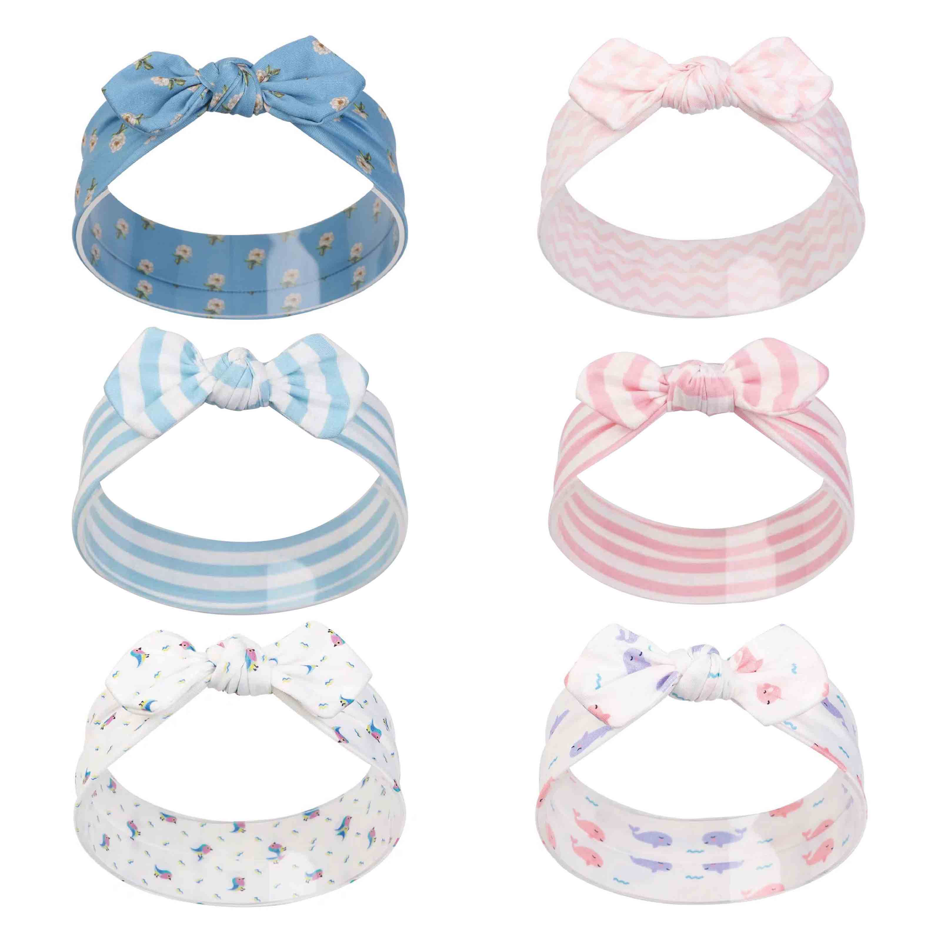 6Pcs Baby Hoofdband Schattige Konijn Oor Neonata Boog Bloem Elastische Bandana Baby Meisjes Hoofdbanden Kinderen Tulband Haar Accessoires Set: 6PCS-4