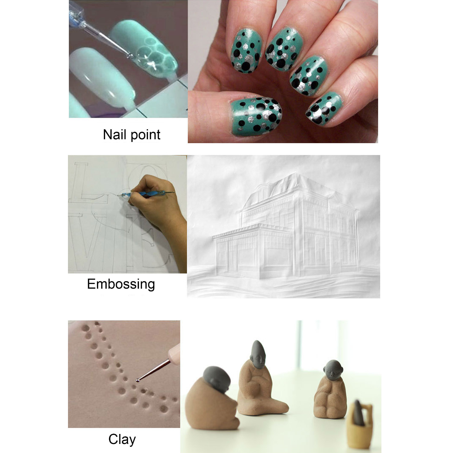 100 Sheet A4 Size Reusable Carbon Tracing Transfer Paper + 5PCS Embossing Stylus for Canvas Wood Glass Metal Ceramic Clay