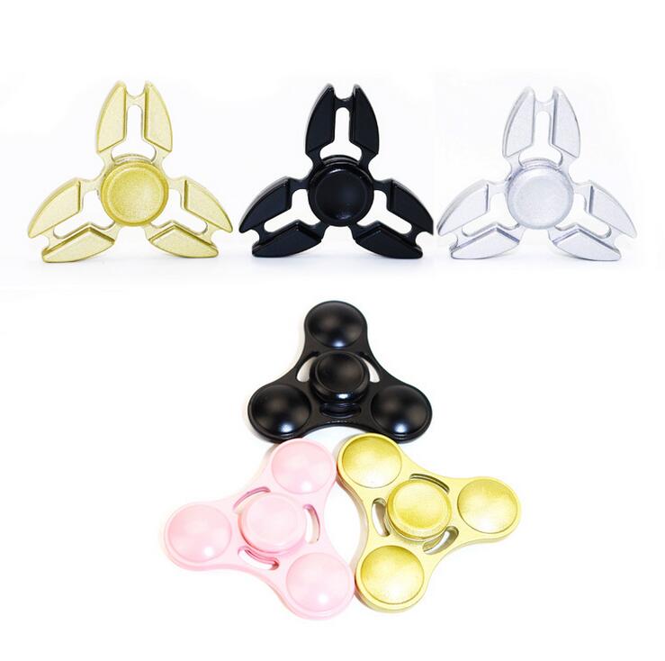 Metall zappeln Spinner Spielzeug Hand Spinner Dreieck Krabben/Runde dreieck Für Autismus ADHS Finger Spinne Reduzieren betonen freundlicher Erwachsene spielzeug