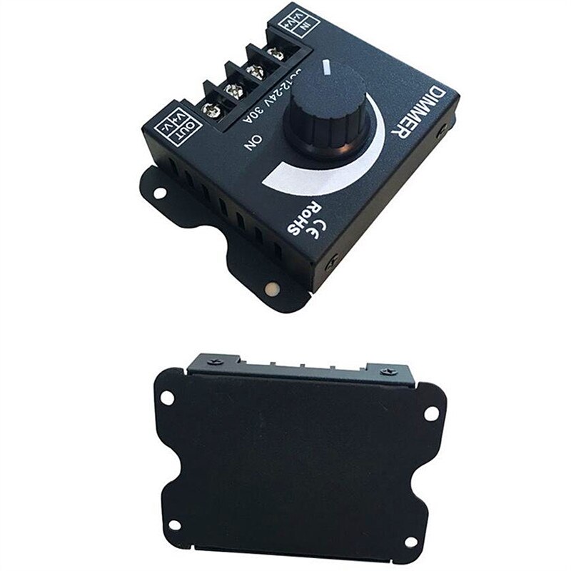 Knob Switch Aluminum Single Color LED Dimmer DC 12... – Vicedeal