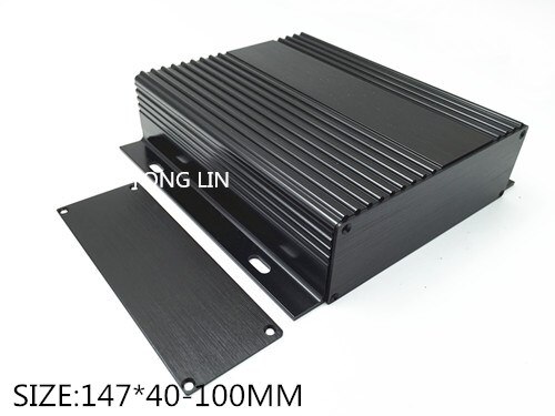 2 stks Aluminium box147 * 40-100mm/Controller aluminium profiel shell/driver aluminium shell/Automotive aluminium behuizing