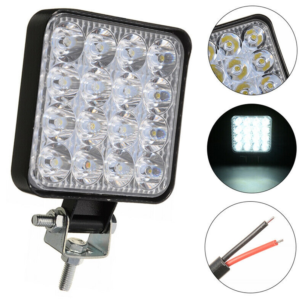 Nlpearl mini 12v 24v off road led bar 42w 48w led lys bar spot flood led arbejdslys til lastbil traktor atv båd bil forlygter