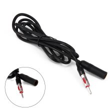 Male to Female Cable Antenna Car Extension Cord Black Universal Durable